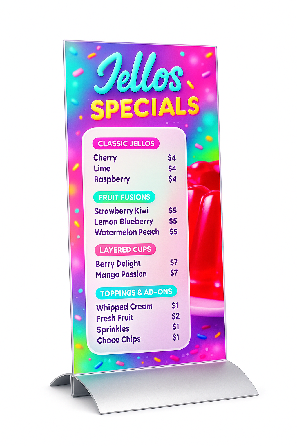 Grip Talkers - Menu holders