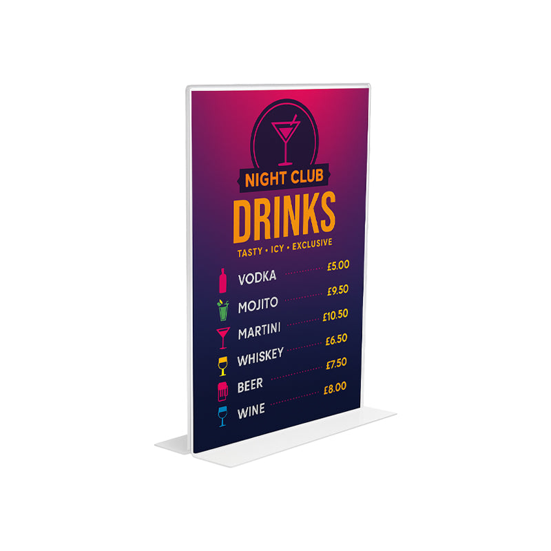 Straight Talkers - Display Stands for Paper Inserts